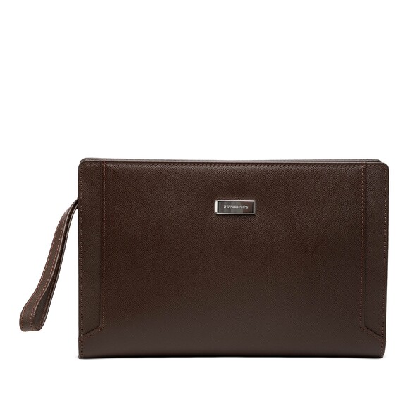 Burberry Leather Clutch Pre-Loved Dark #271674B32B